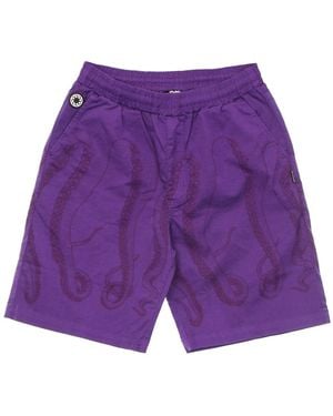 Octopus Casual Shorts - Purple