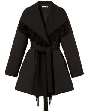 Twinset Jassen ,Zwart ,Wol 262Li 2Caa Quilted Jacket