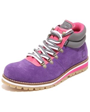 Date Lace-Up Boots - Purple