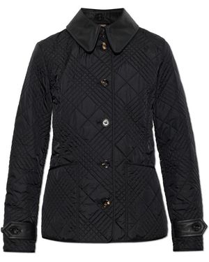 Burberry Jassen ,Zwart ,Leer Fernleigh Insulated Jacket