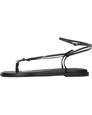 MSGM Platte Sandalen - Zwart