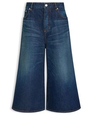 Alaïa Cropped Jeans - Blue