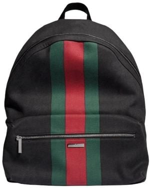 Gucci Tassen ,Zwart ,Katoen Positano Grote Rugzak