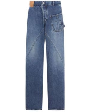 JW Anderson Straight Jeans - Azul