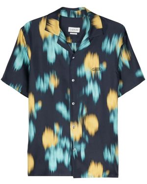 Lanvin Short Sleeve Shirts - Blue