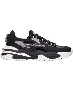 Versace Schoenen ,Zwart ,Katoen Fondo Sneaker