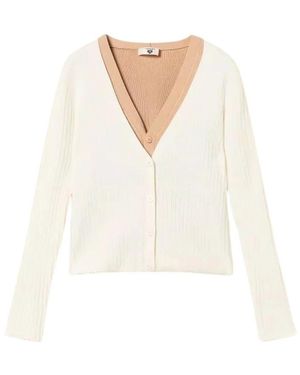 Twinset Truien & Vesten ,Polyester Cardigans - Wit