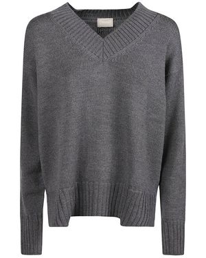 Drumohr V-Neck Knitwear - Gris