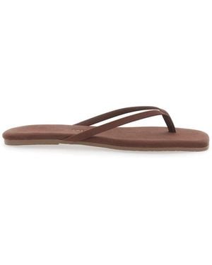 TKEES Schoenen ,Bruin ,Leer Square Toe Lily Suede
