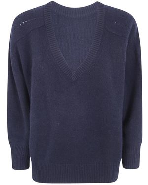 Kujten V-Neck Truien - Blauw