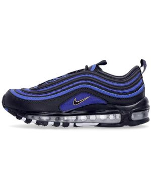 Nike Fitness ,Veelkleurig ,Air Max 97 Lage Sneaker Zwart/Goud/Blauw