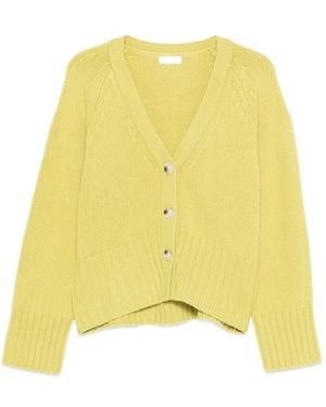 Soft Goat Geborsteld Kasjmier Vest - Geel