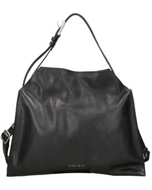 Orciani Tassen ,Zwart ,Leer Handbag