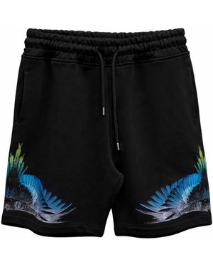 Marcelo Burlon Korte Broeken ,Zwart ,Katoen Sweetshorts
