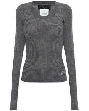 DSquared² Round-Neck Knitwear - Blu