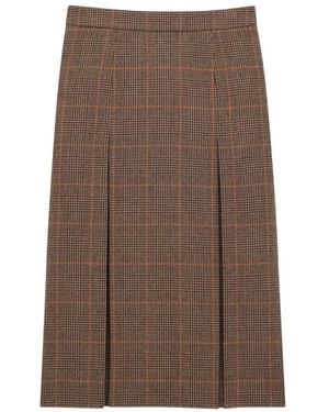 Saint Laurent Midi Skirts - Brown