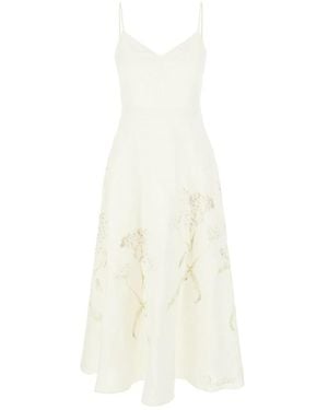 Alberta Ferretti Midi Dresses - White