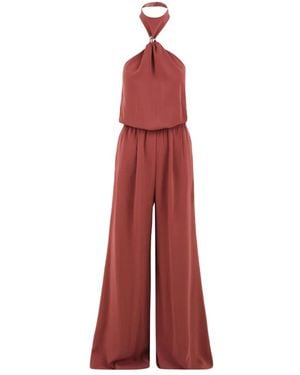 Aniye By Jumpsuits & Playsuits ,Roze ,Polyester Bella Jumpsuit - Rood