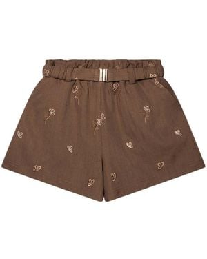 Aaiko Rikkie Pes 572 Shorts - Bruin