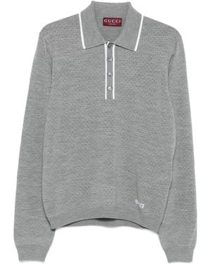 Gucci Polo Shirts - Grey