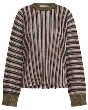 Momoní Round-Neck Knitwear - Marron