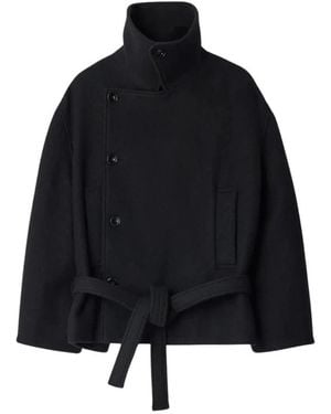 Lemaire Kurzer Wickelmantel - Schwarz