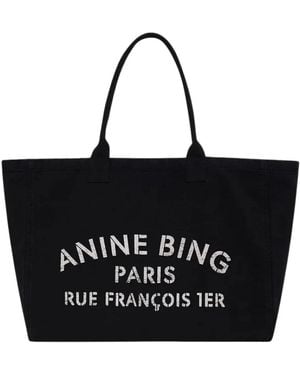 Anine Bing Tote Bags - Black