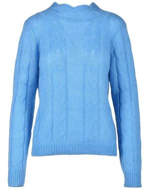 WEILI ZHENG Round-Neck Knitwear - Blue