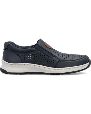 Rieker Bequeme Slipper Loafer - Blau