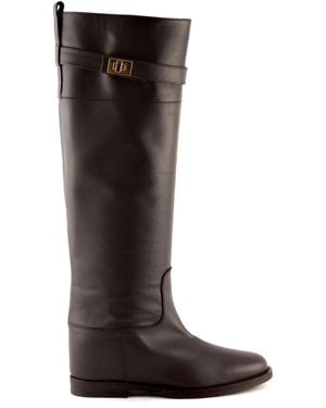 Via Roma 15 High Boots - Marrone