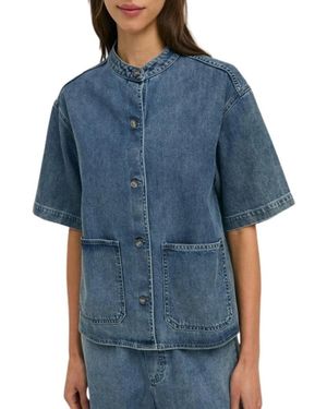 Yerse Overhemden ,Blauw ,Denim Giacca