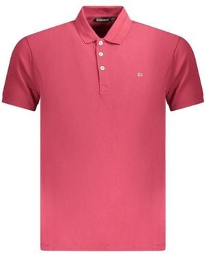 Napapijri Rotes Baumwoll Herren Polo Shirt - Pink