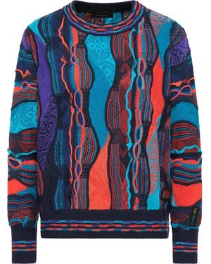 carlo colucci Intarsienpullover Conteduca - Blau