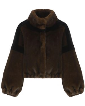 VALENTINI 1972 Faux Fur & Shearling Jackets - Negro