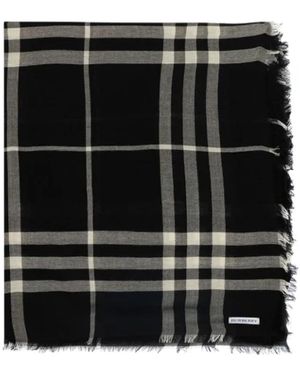 Burberry Winter Scarves - Black