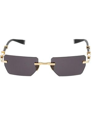 Balmain Stijlvolle Zonnebril - Geel