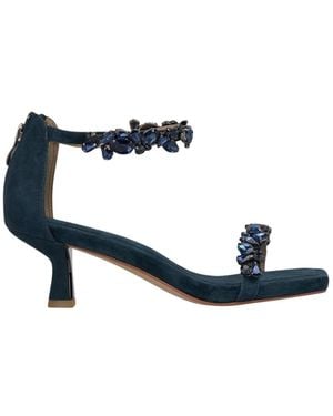 Alma En Pena. High Heel Sandals - Blue