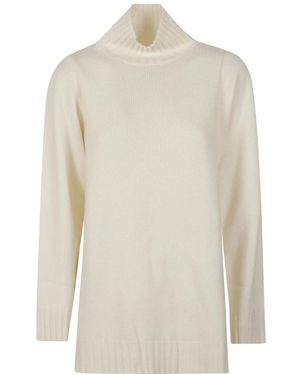 Max Mara Truien & Vesten ,Wit ,Kasjmier Aceti Turtleneck