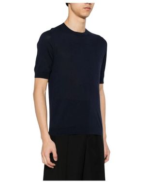 Ballantyne Truien & Vesten ,Zwart ,Katoen Pullover Met Korte Mouwen