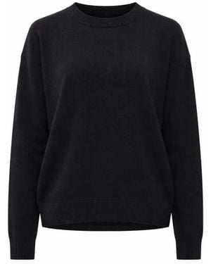Aragona Round-Neck Knitwear - Black