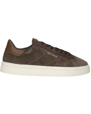 PME LEGEND Schoenen ,Bruin ,Leer Rivet Cs-10 Sneaker