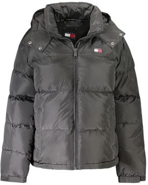 Tommy Hilfiger Chaqueta Y Abrigo De Poliéster Negro, Mujer, Talla - Gris
