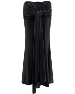 VENUJA Glanzende Microvezelrok Met Satijnlook - Zwart