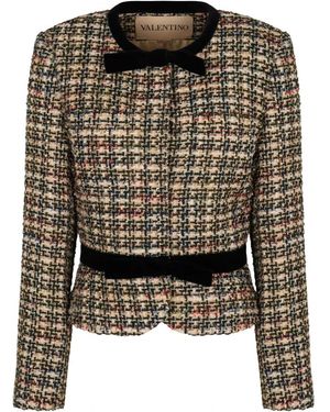 Valentino Garavani Tweed Jackets - Black