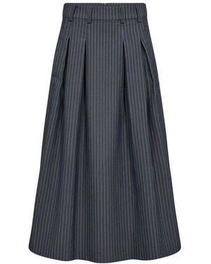 co'couture Midi Skirts - Bleu