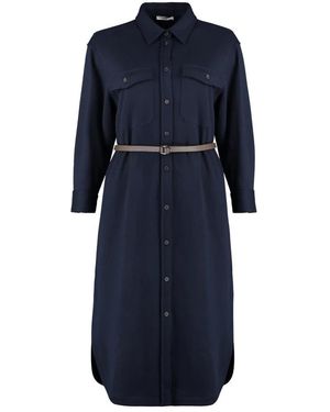 Peserico Shirt Dresses - Blue