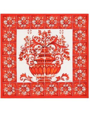 Dolce & Gabbana Silky Scarves - Rojo