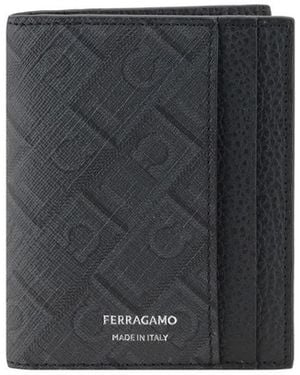 Ferragamo Bos Taurus Wallet - Zwart