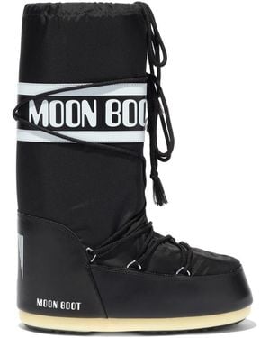 Moon Boot Schoenen ,Zwart ,Nylon Icon Nylon Boots