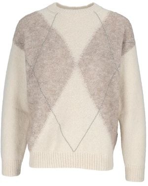 Peserico Round-Neck Knitwear - Neutro